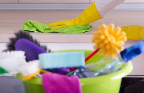 Cleaning industry integrity and modern slavery prevention concept