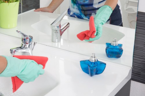 Sanitised shared office spaces as part of office cleaning in Knightsbridge